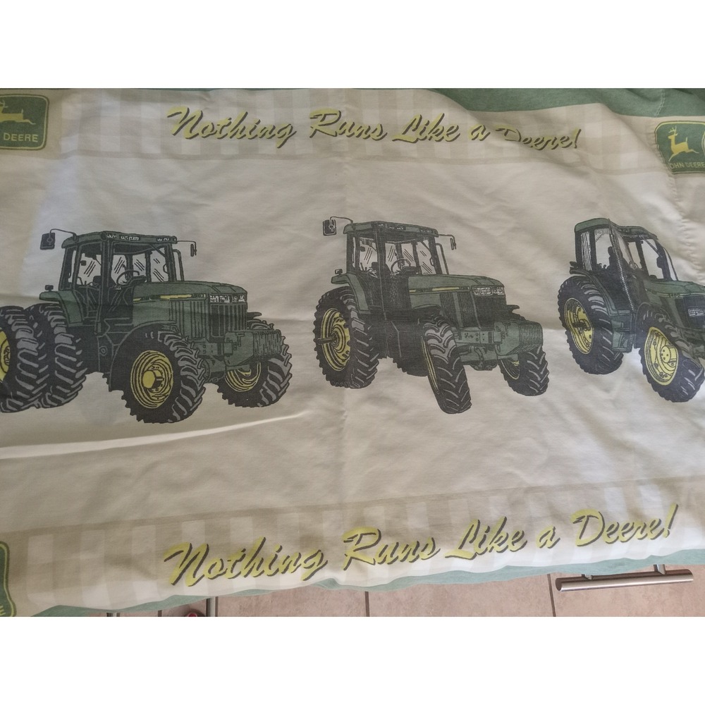 John Deere Vintage Tractor Pillowcase Nothing Runs Like a Deere Standard White